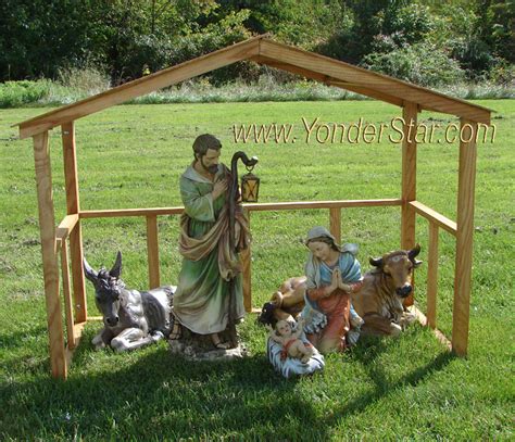 outdoor nativity scene set|complete outdoor nativity set.